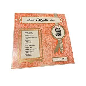 Vintage vinyl record Scala 825 Ernico Caruso sings tenor